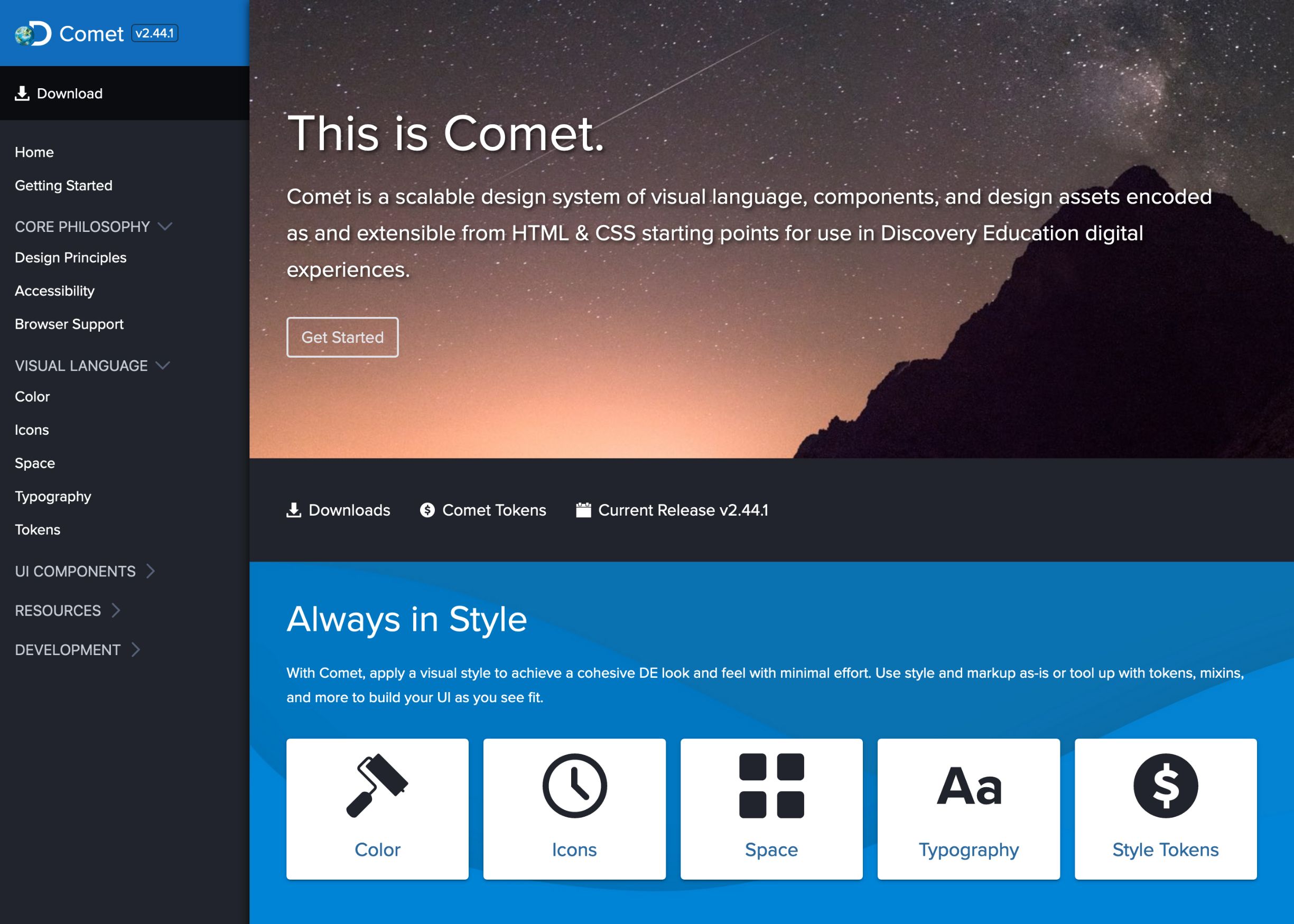 Comet Design System