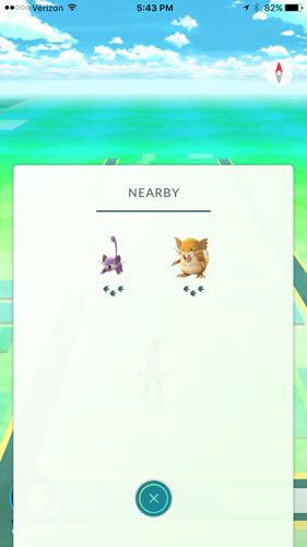 in-game screenshot of Nearby sub-menu